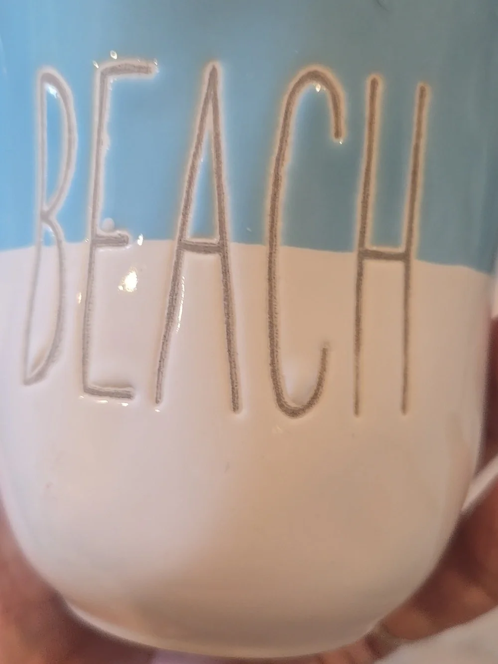 Mud Pie BEACH "My Happy Place" Ceramic Mug - Picture 2 of 6
